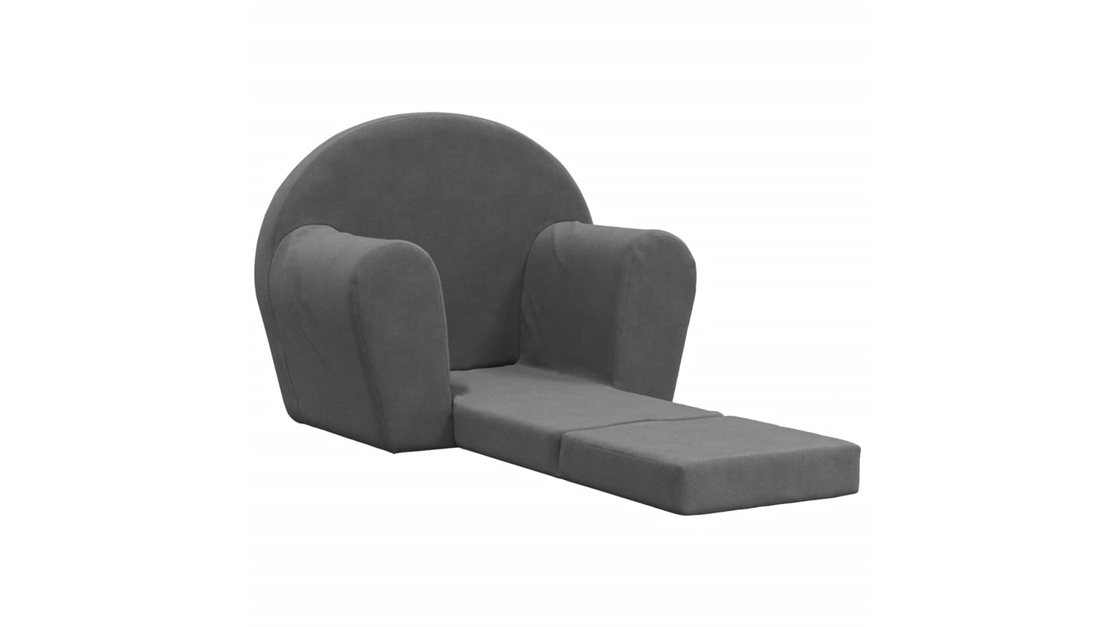 vidaXL Kids Anthracite Soft Plush Sofa