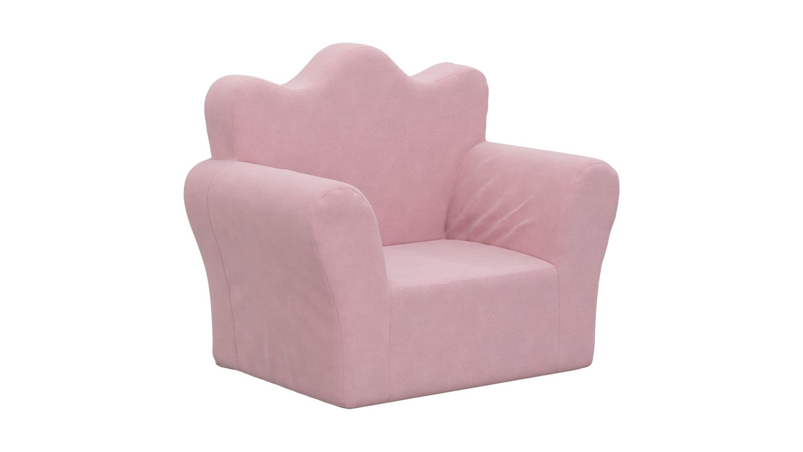 vidaXL Pink Kids Soft Plush Sofa
