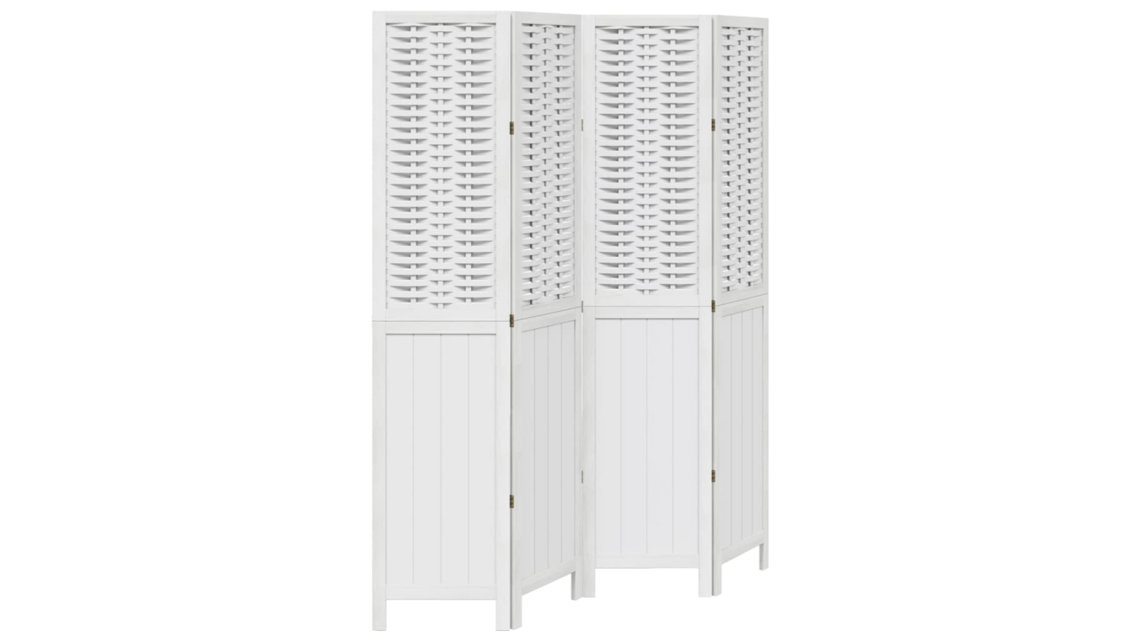 vidaXL 4-Panel Solid Wood Paulownia Room Divider