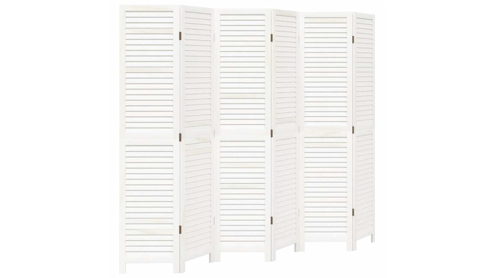vidaXL 6-Panel Solid Wood Paulownia Room Divider