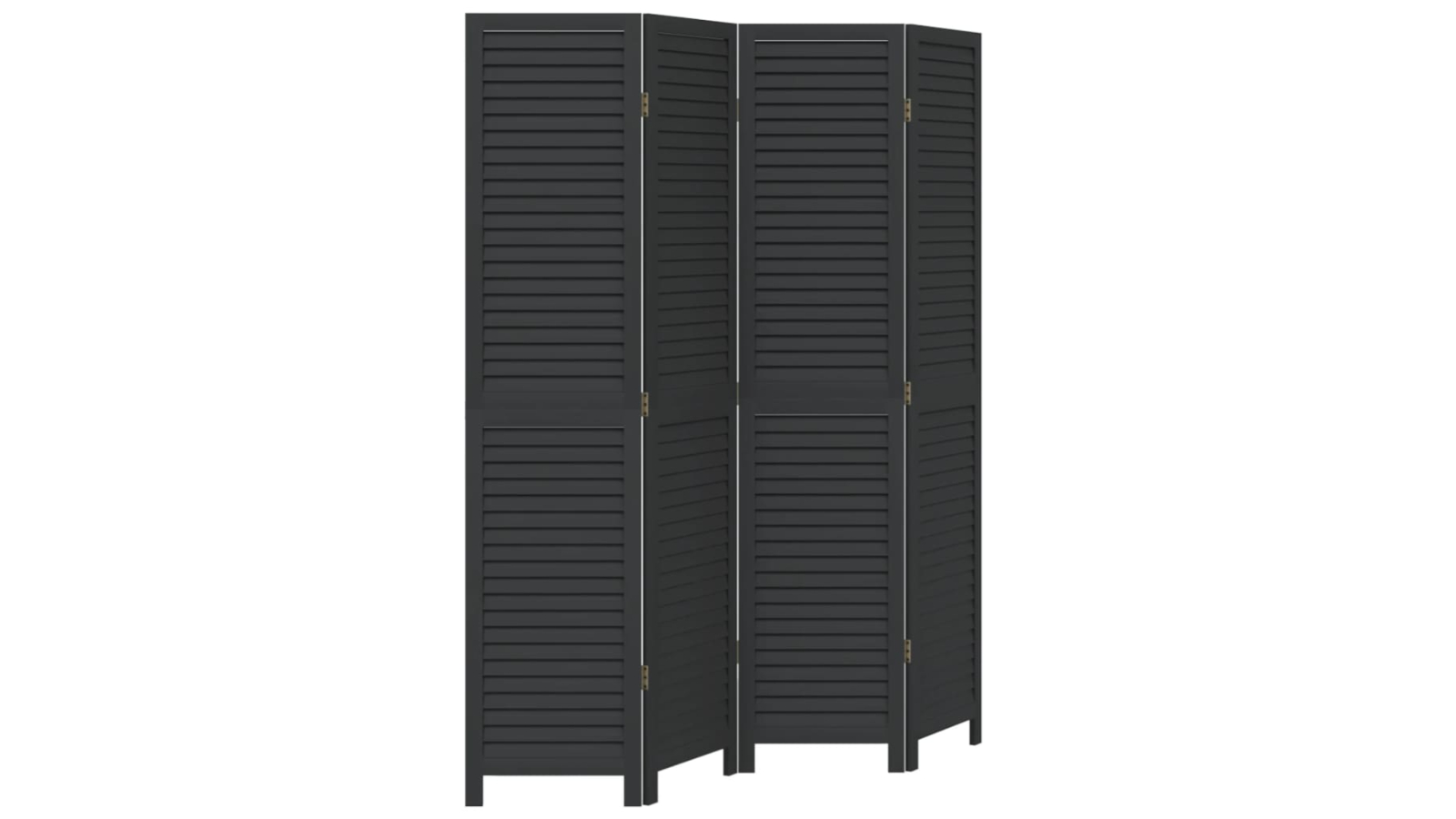vidaXL 4-Panel Solid Wood Room Divider