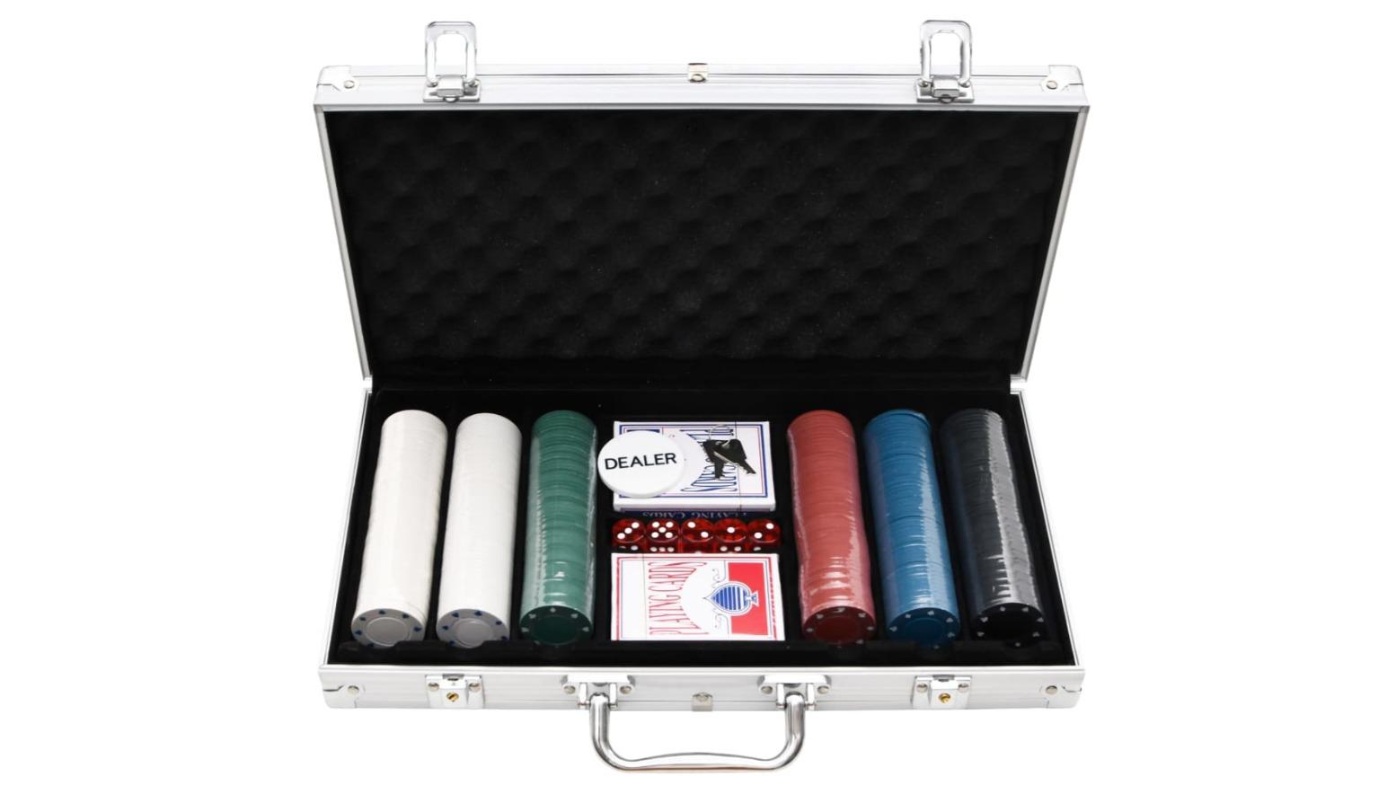vidaXL 300 Piece Poker Chip Set - 4g
