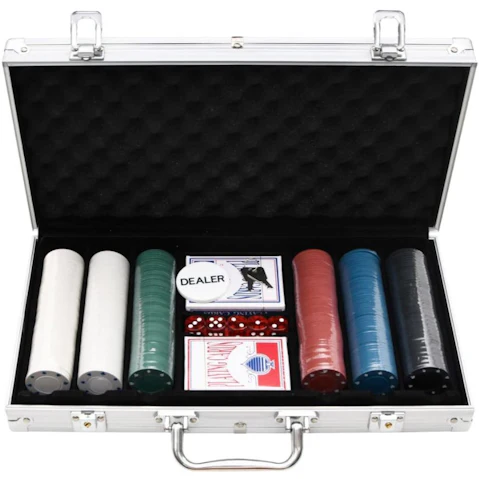 vidaXL 300 Piece Poker Chip Set - 4g
