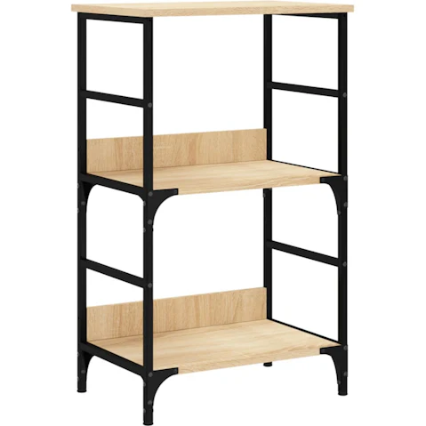 vidaXL Sonoma Oak Engineered Wood Bookshelf - 50 x 33 x 82cm