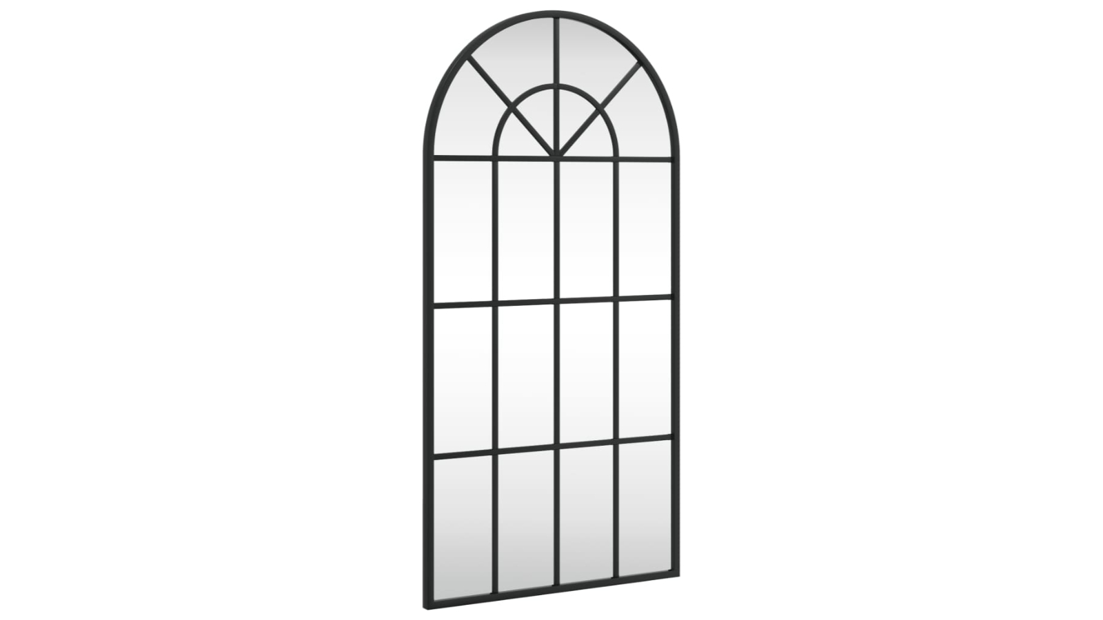 vidaXL Black Arch Iron 40 x 80cm Wall Mirror
