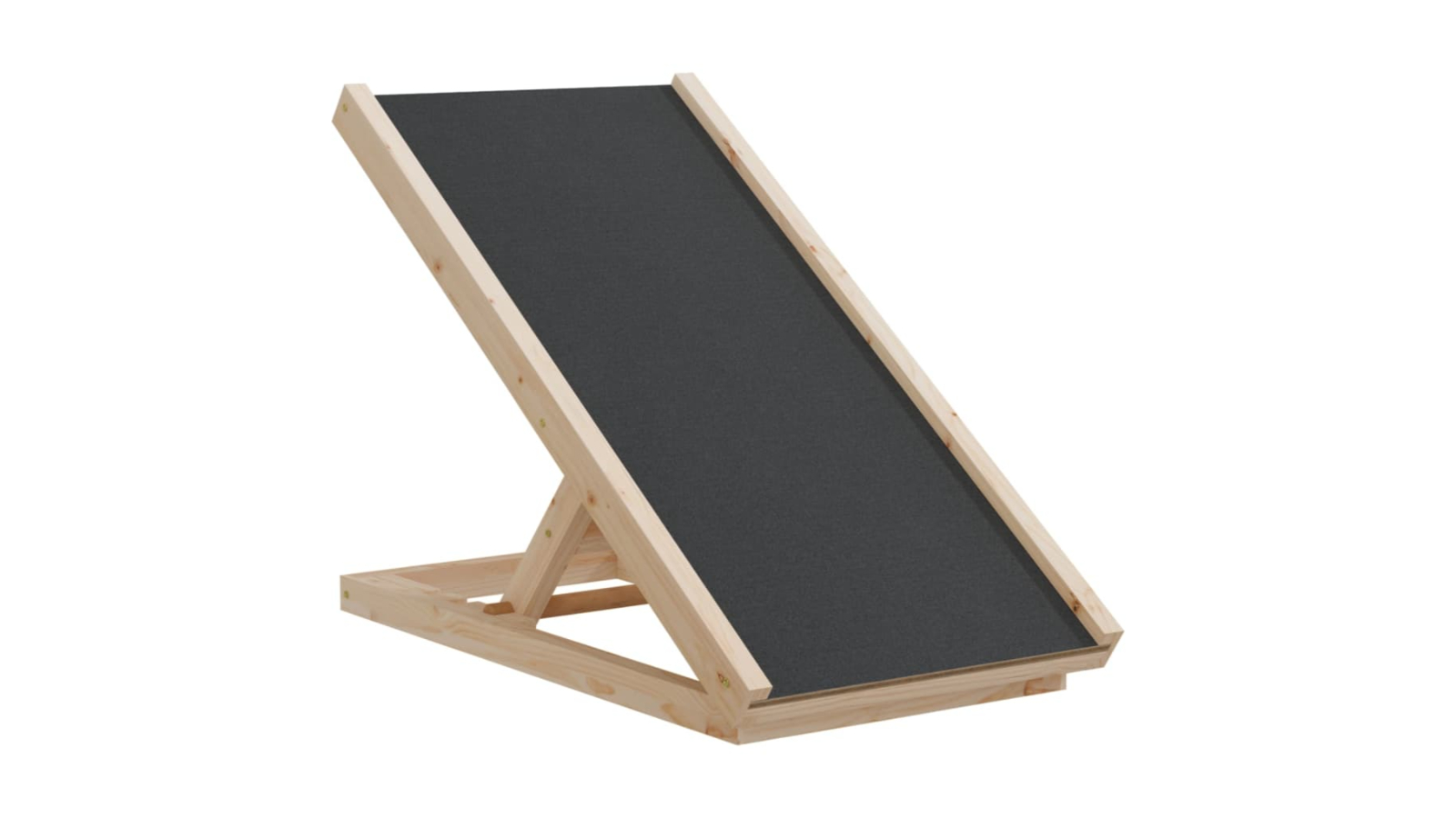 vidaXL Solid Wood Fir Grey Dog Ramp - 70 x 35cm