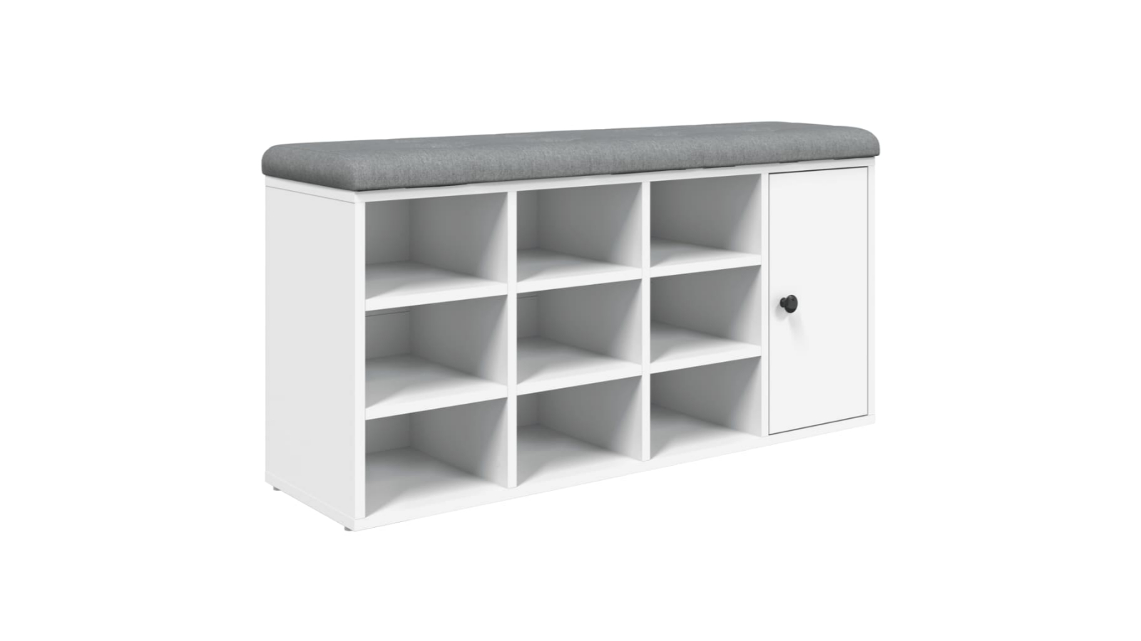 vidaXL White Engineered Wood 102 x 32 x 50cm Shoe Bench