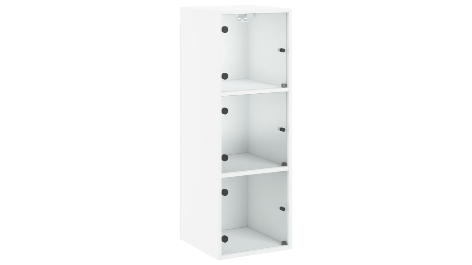 vidaXL White Wall Cabinet with Glass Door - 35 x 37 x 100cm