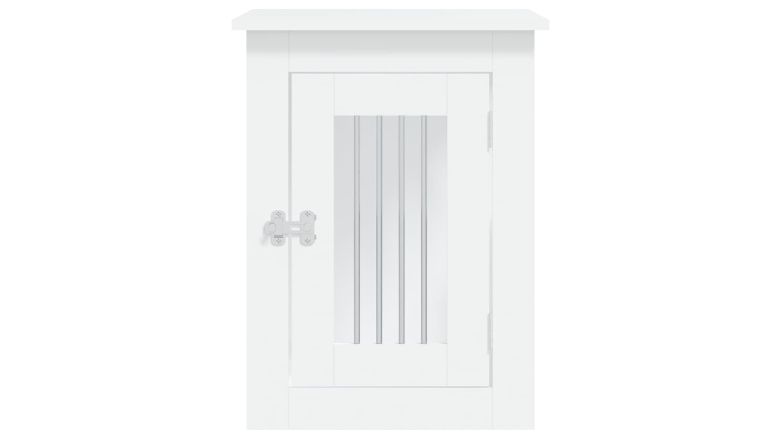 vidaXL White Engineered Wood Dog Crate Furniture - 45 x 62 x 59cm