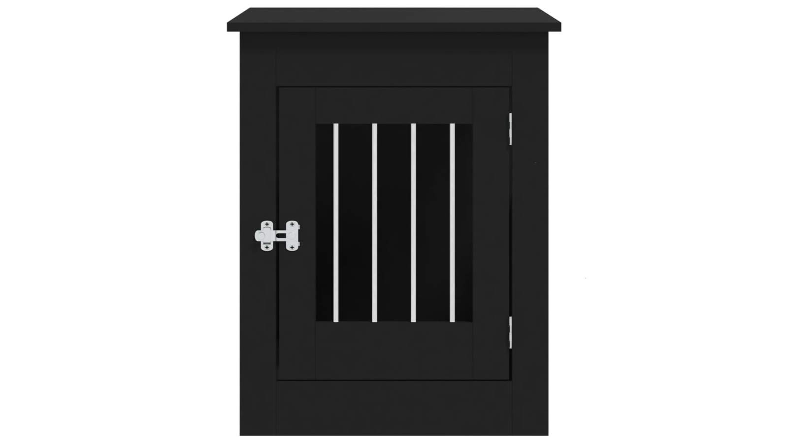 vidaXL Black Engineered Wood Dog Crate Furniture - 55 x 80 x 68cm 