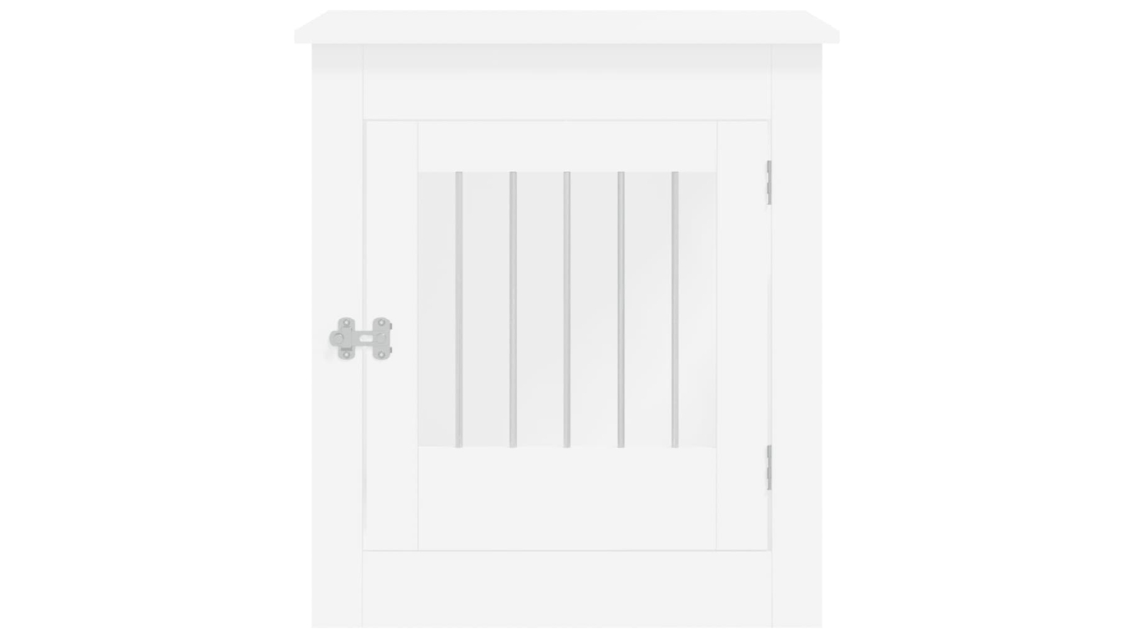 vidaXL White Engineered Wood Dog Crate Furniture - 64.5 x 80 x 71cm