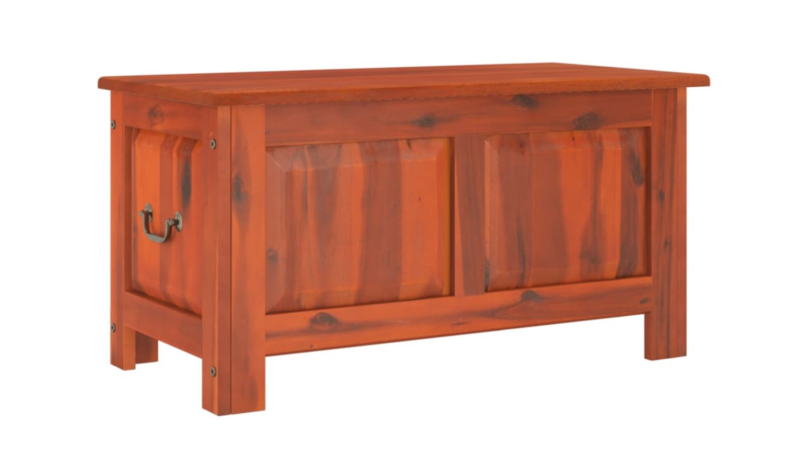 vidaXL Solid Acacia Wood Storage Chest with Lid - Brown 