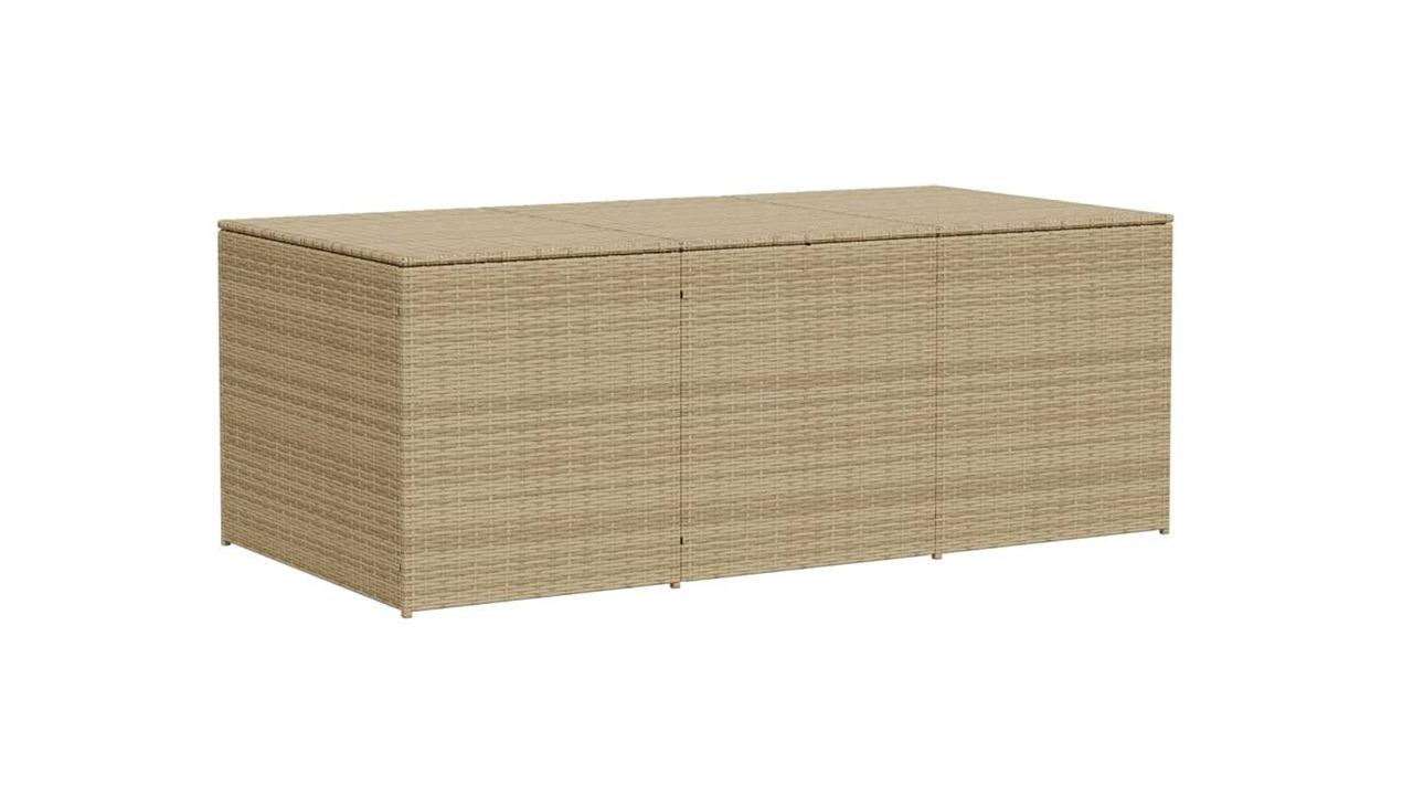 vidaXL Mix Beige Poly Rattan 984 Litre Garden Storage Box