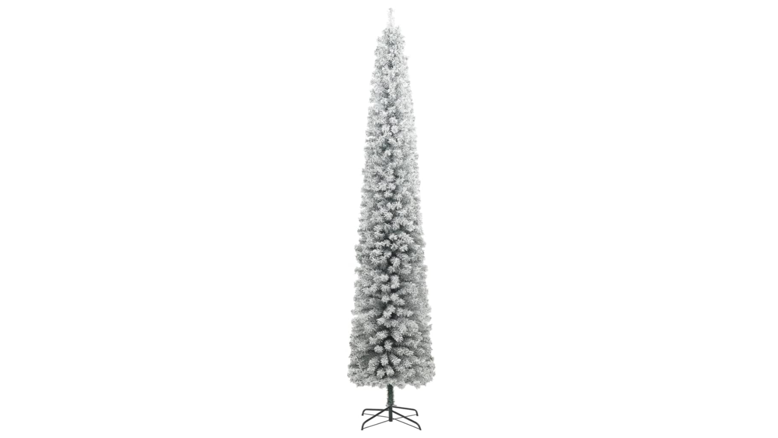vidaXL Flocked Snow and 300 LED Slim Christmas Tree - 270cm