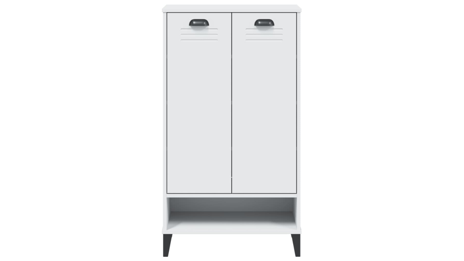 vidaXL VIKEN Engineered Wood White Shoe Cabinet - 60 x 35 x 107cm