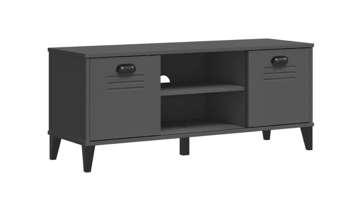 vidaXL Engineered Wood 106 x 35 x 45cm Viken Shoe Bench - Anthracite Grey