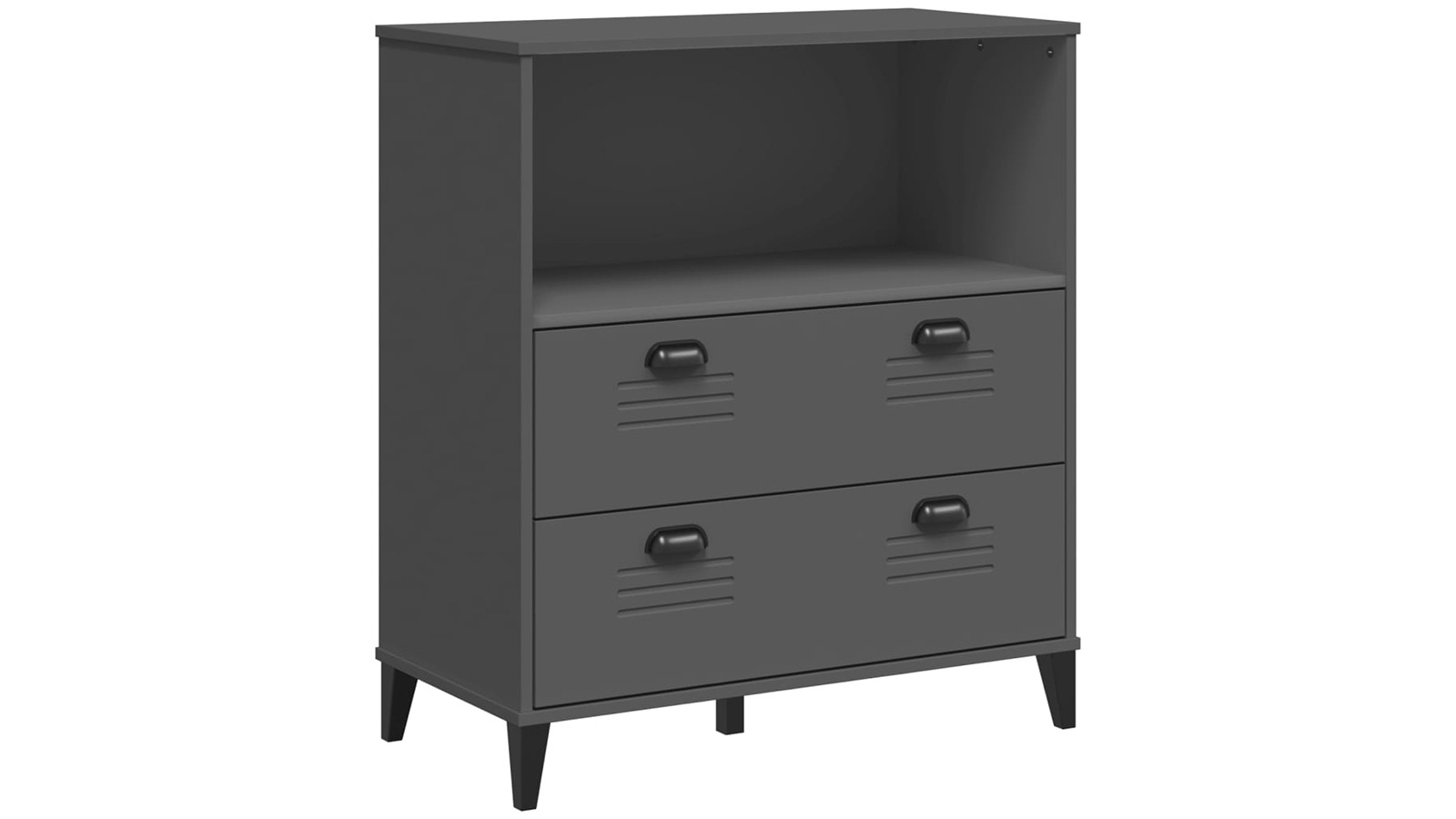 vidaXL Engineered Wood 80 x 40 x 90cm Viken Bookcase - Anthracite Grey