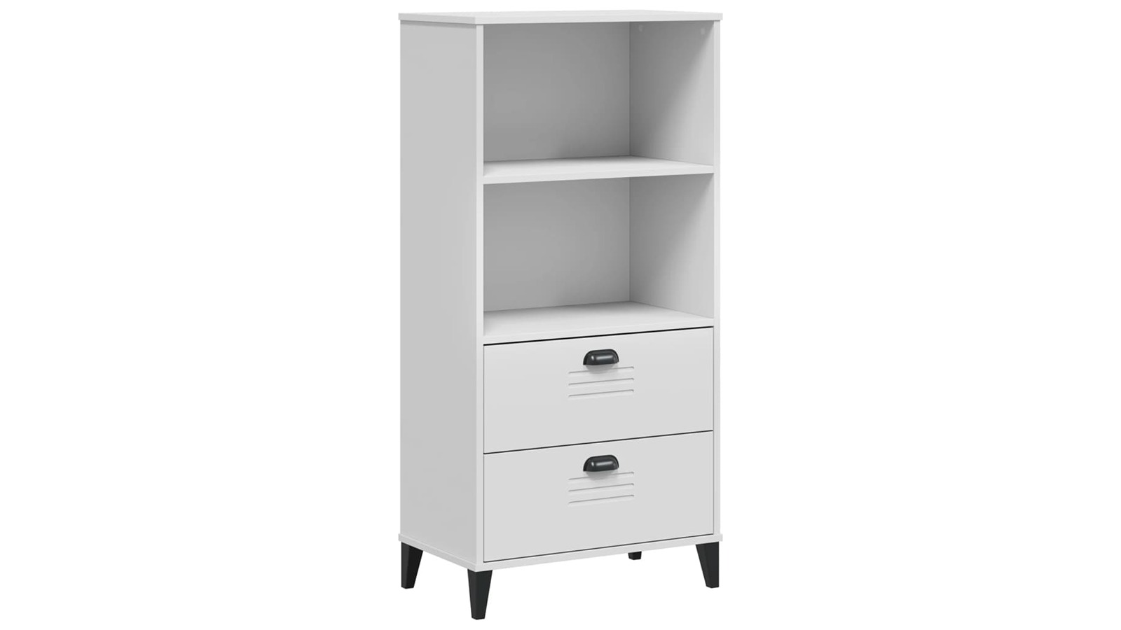 vidaXL White Engineered Wood 60 x 35 x 123cm Viken Bookcase