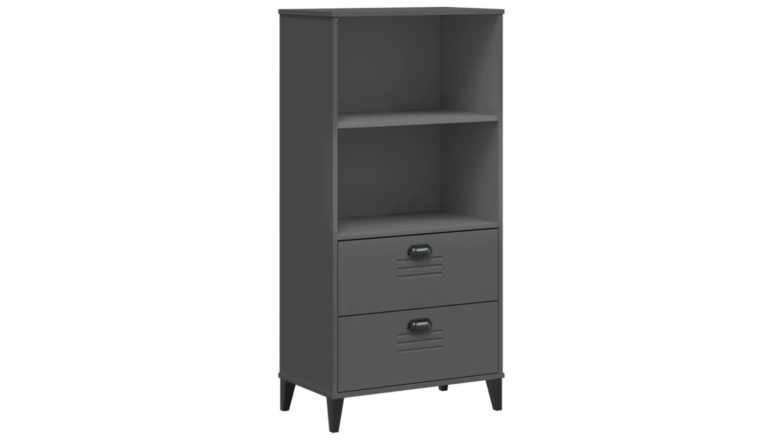 vidaXL VIKEN Anthracite Grey 60 x 35 x 123cm Engineered Wood Bookcase