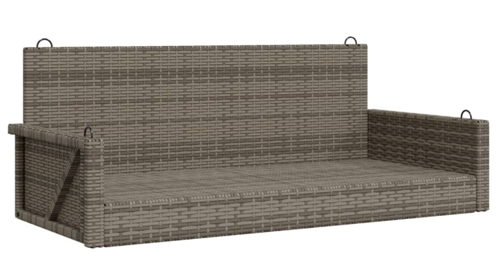 vidaXL Poly Rattan 119 x 56 x 48cm Swing Bench - Grey