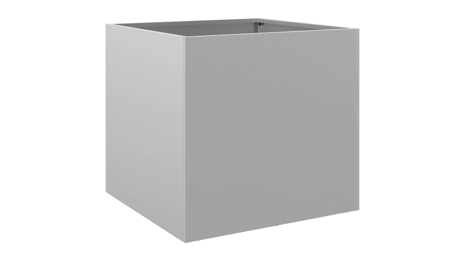 vidaXL Silver Galvanised Steel 42 x 40 x 39cm Planter