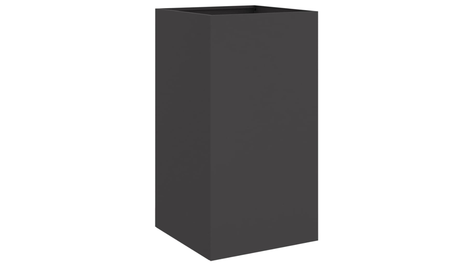 vidaXL 42 x 38 x 75cm Steel Planter - Black