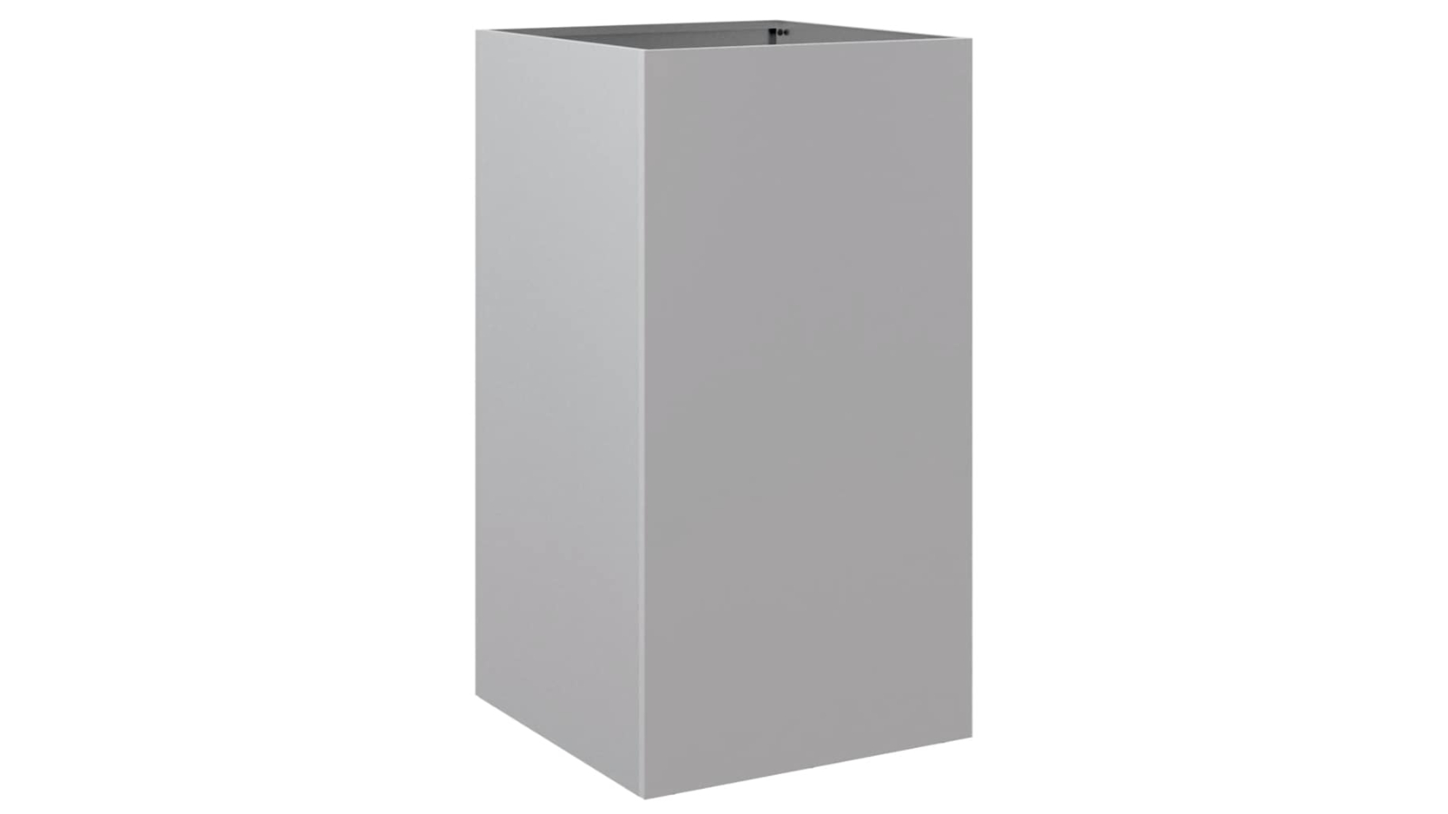 vidaXL Silver Galvanised Steel 42 x 38 x 75cm Planter