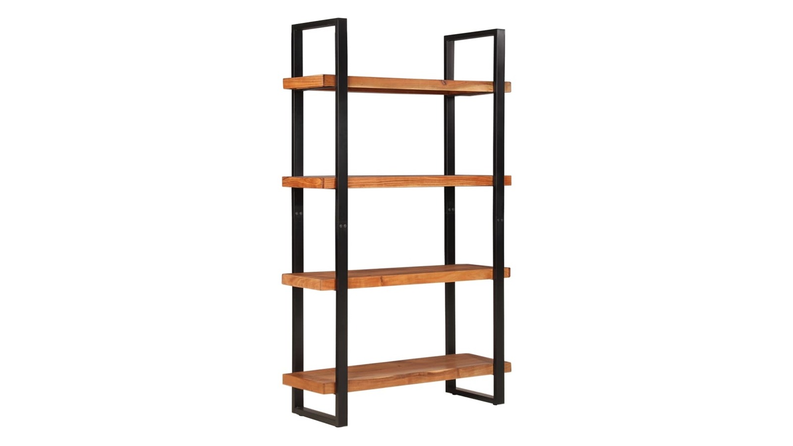 vidaXL 4-Tier Solid Wood Acacia and Iron 110 x 40 x 180cm Bookcase