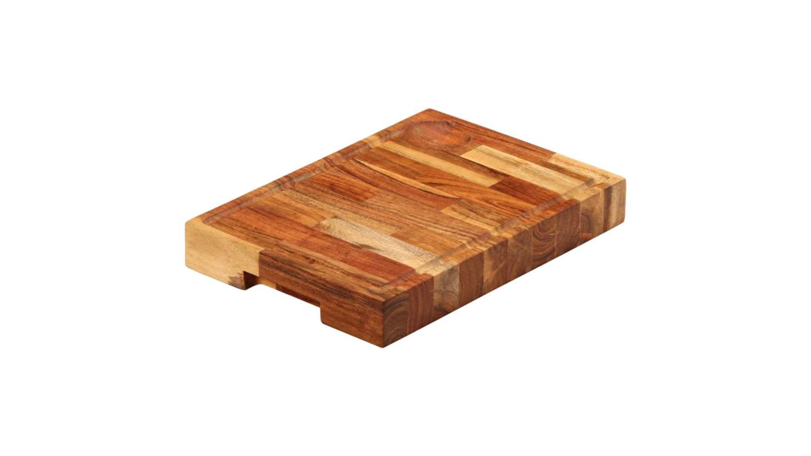 vidaXL 30 x 21 x 4cm Solid Acacia Wood Chopping Board