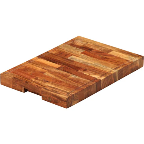 vidaXL 42 x 30 x 4cm Solid Acacia Wood Chopping Board