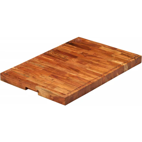 vidaXL 60 x 42 x 4cm Solid Acacia Wood Chopping Board