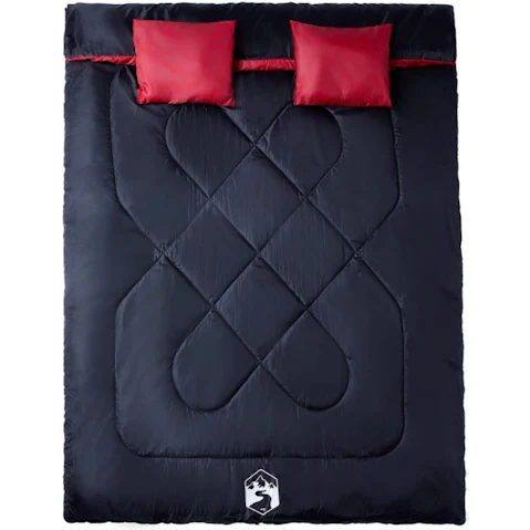 vidaXL 3-4 Seasons Double Camping Sleeping Bag with Pillows for Adult