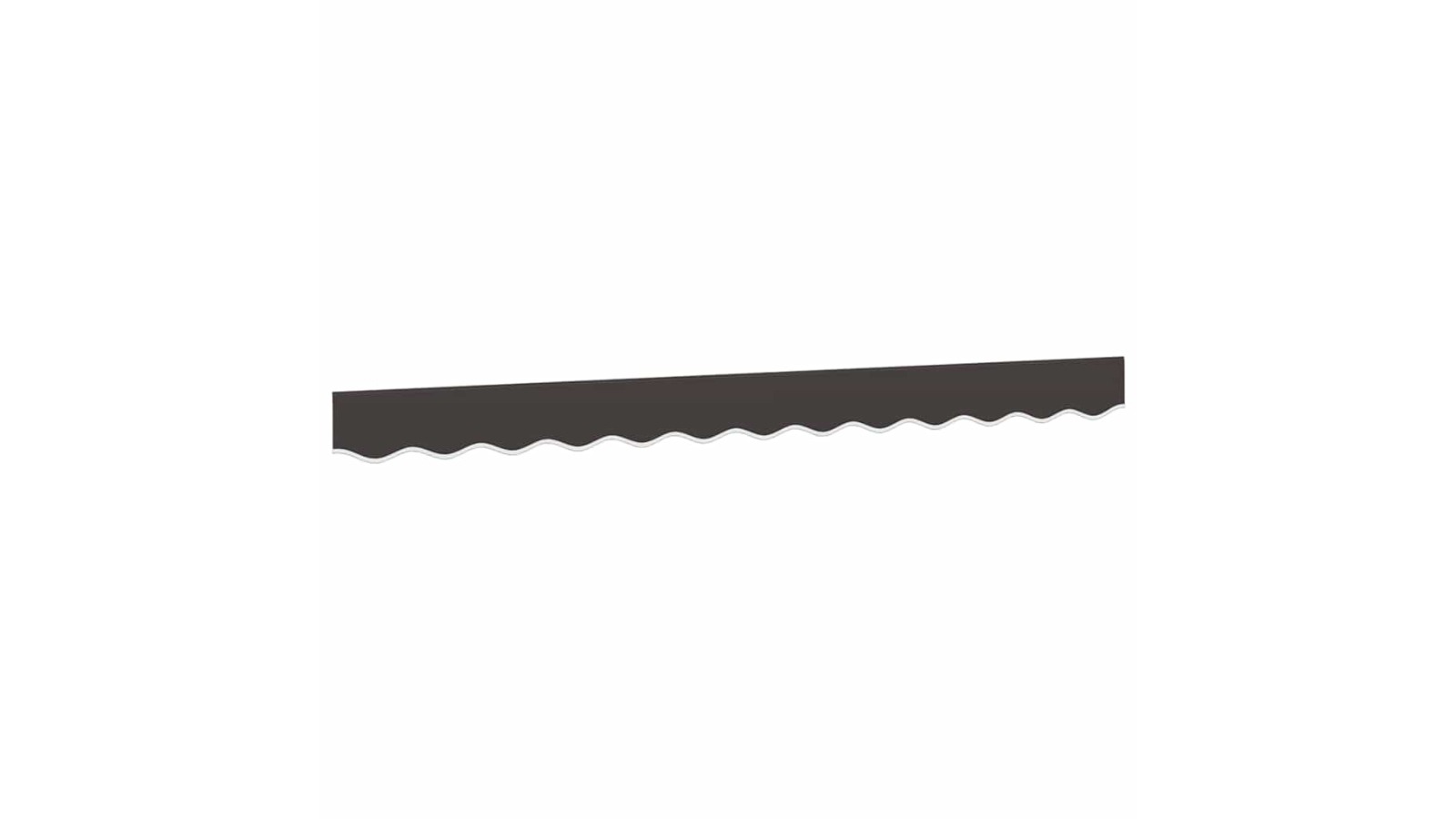 vidaXL Anthracite Stripe Fabric Replacement for Awning Valance - 3m