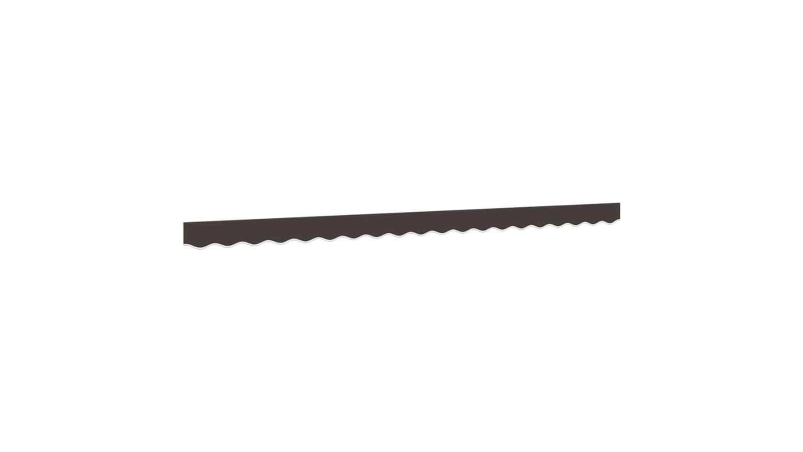 vidaXL Anthracite Stripe Fabric Replacement for Awning Valance - 4.5m