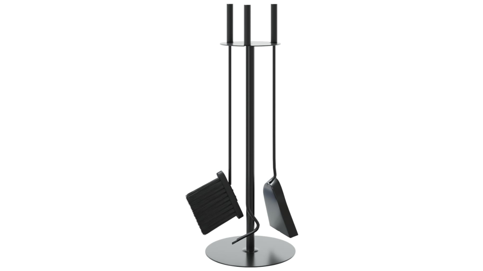 vidaXL 4 Piece Steel 22 x 59cm Fireplace Tool
