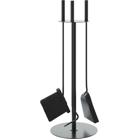 vidaXL 4 Piece Steel 22 x 59cm Fireplace Tool
