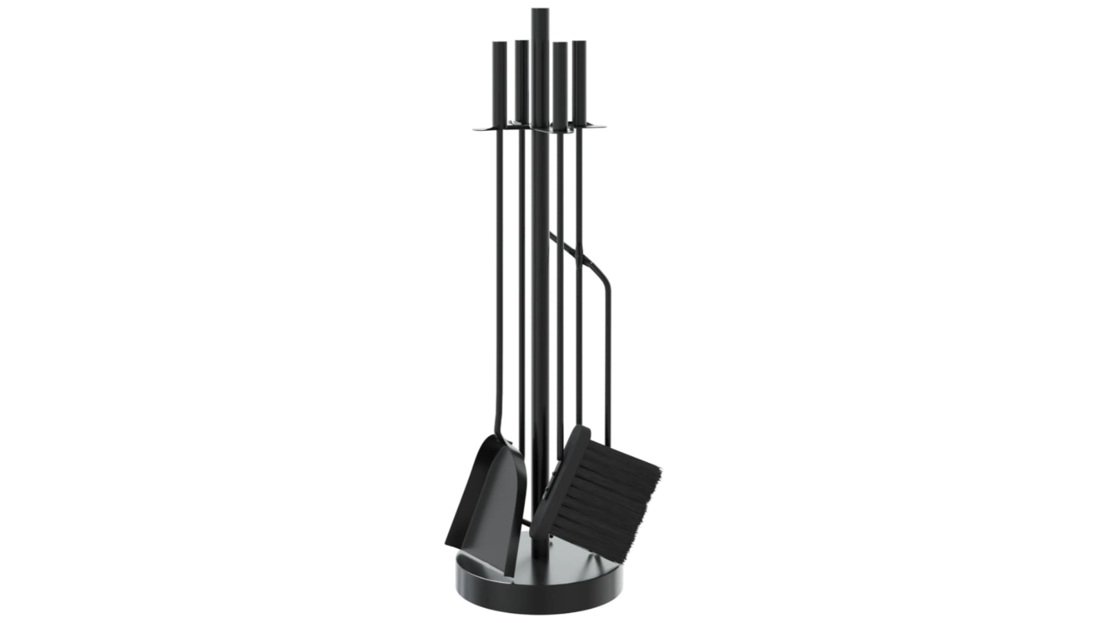 vidaXL 5 Piece Steel 18 x 66cm Fireplace Tool