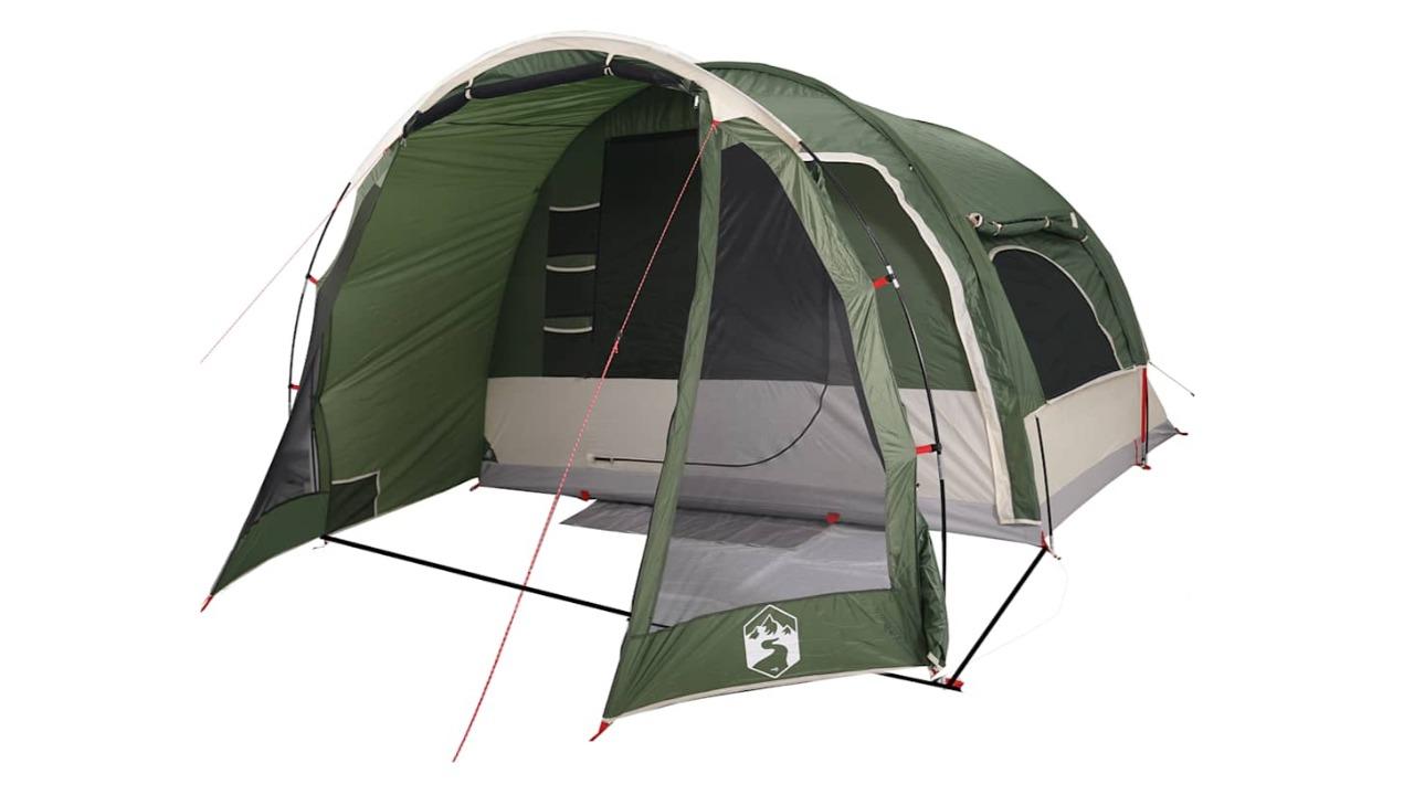 vidaXL 6 Person Green Waterproof Family Tent
