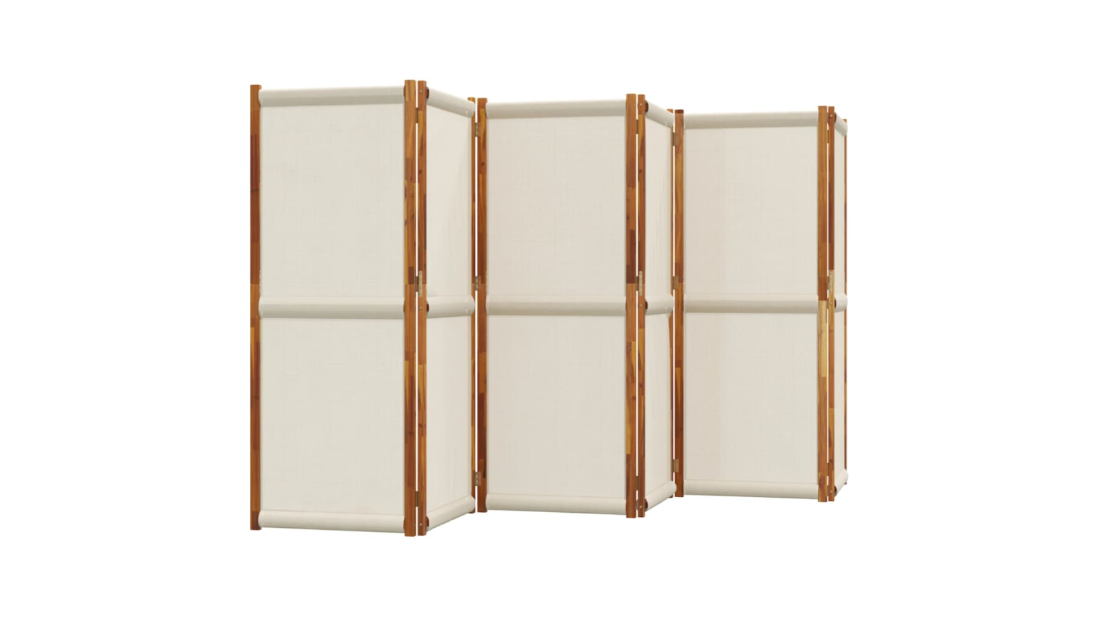 vidaXL 6-Panel Light Grey 420 x 180cm Room Divider