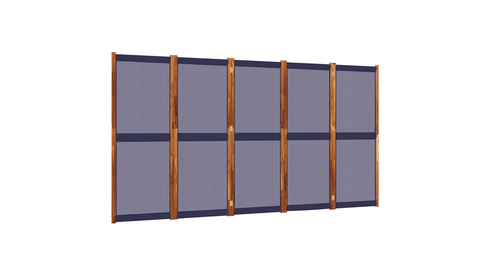 vidaXL 5-Panel Dark Blue 350 x 180cm Room Divider