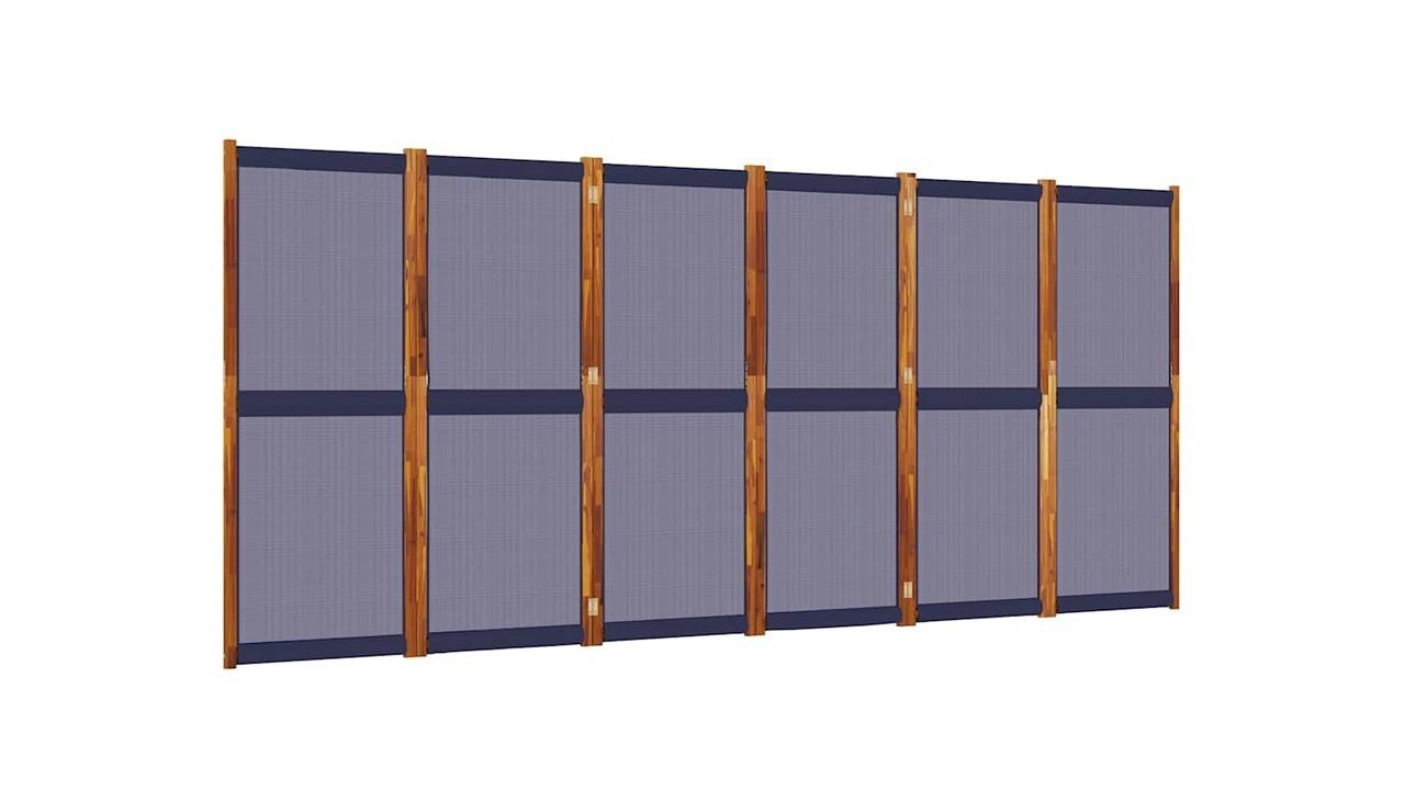 vidaXL 6-Panel 420 x 180cm Room Divider - Dark Blue