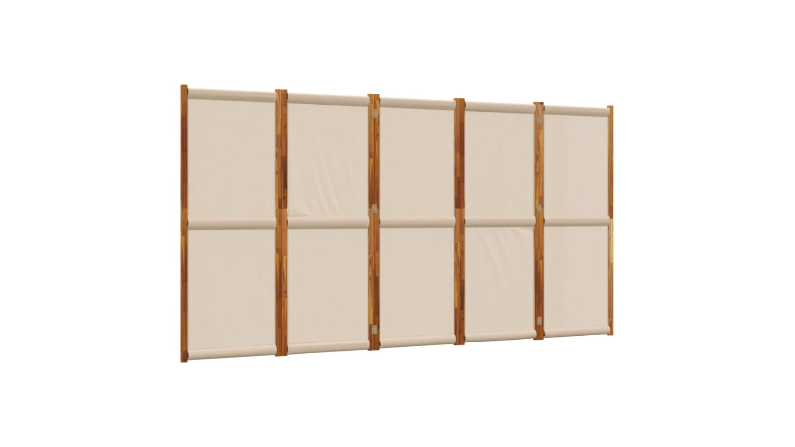 vidaXL 5-Panel Taupe 350 x 180cm Room Divider