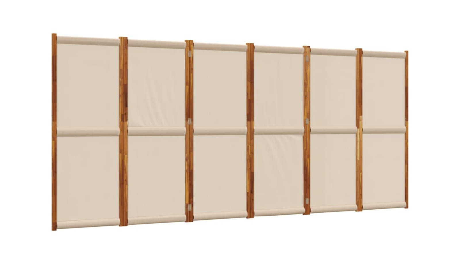 vidaXL 6-Panel Taupe Room Divider - 420 x 180cm