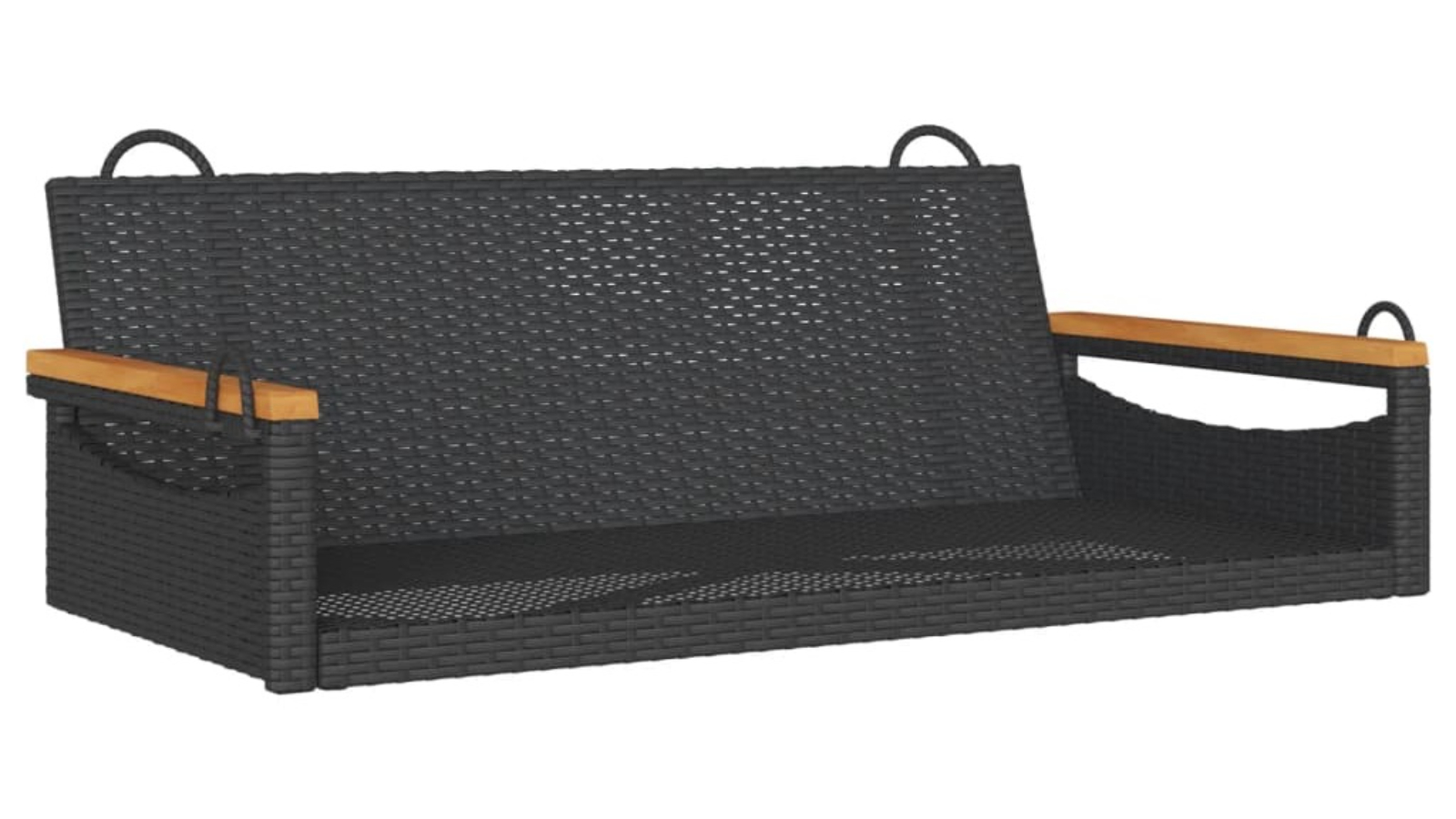 vidaXL Poly Rattan Swing Bench - 109 x 62 x 40cm