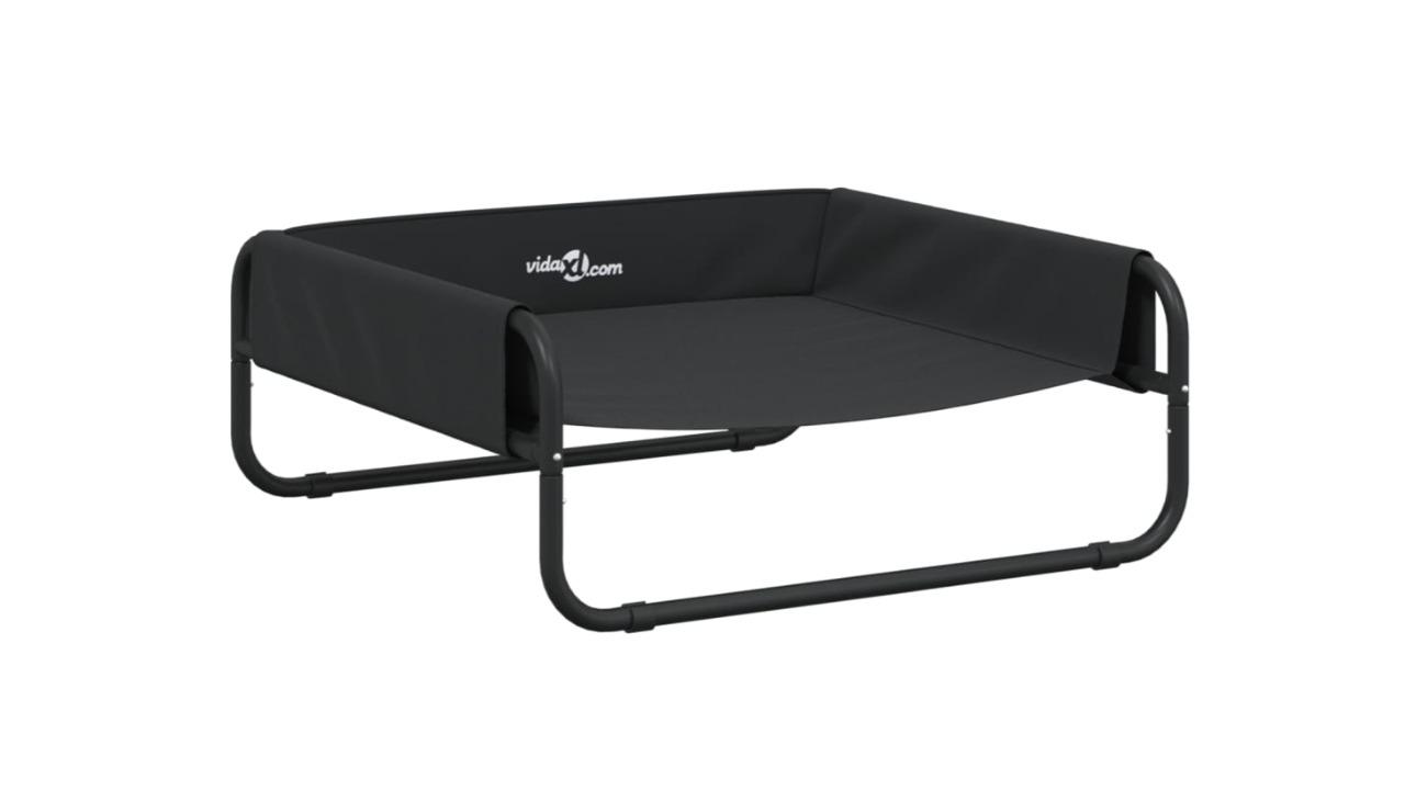 vidaXL Oxford Fabric and Steel Anthracite Elevated Dog Bed - 36.3kg