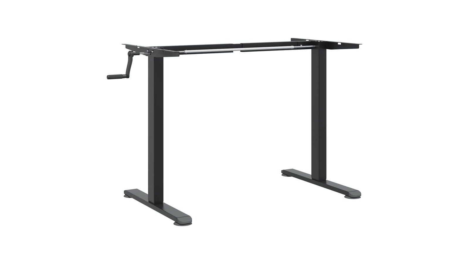 vidaXL Steel 135 x 60 x 114cm Standing Desk Frame - Black