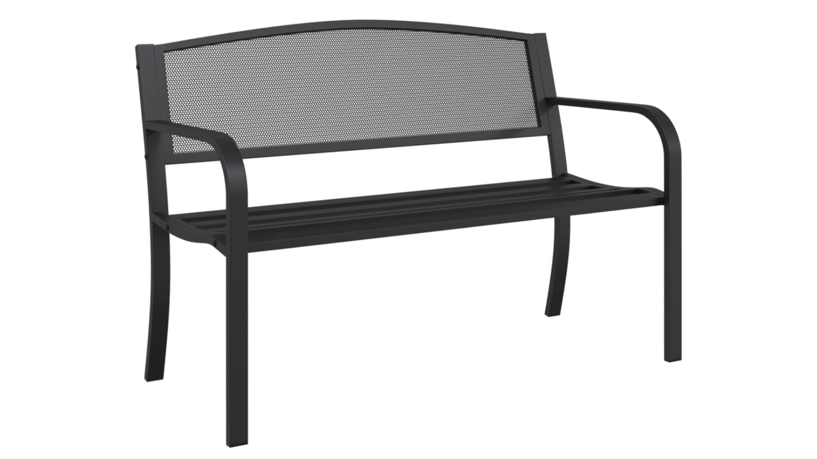 vidaXL Steel 119cm Garden Bench