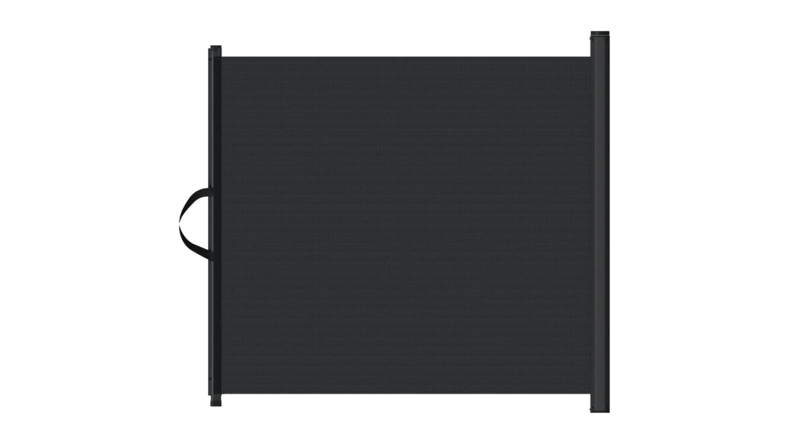 vidaXL Black Retractable 82.5 x 125cm Pet Gate