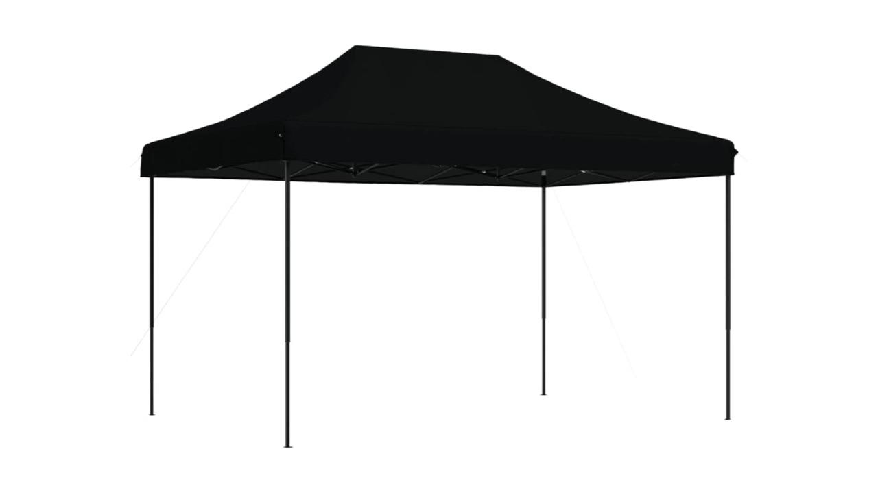 vidaXL 410 x 279 x 315cm Pop-Up Foldable Party Tent - Black