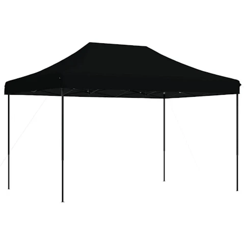 vidaXL 410 x 279 x 315cm Pop-Up Foldable Party Tent - Black